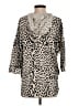 Chaser Animal Print Tan Cardigan Size S - photo 2