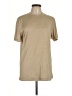 GAIAM Solid Tan Short Sleeve Turtleneck Size M - photo 1