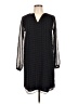CAbi 100% Polyester Chevron-herringbone Black Casual Dress Size XS - photo 1