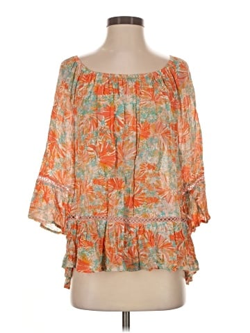 Democracy 3/4 Sleeve Blouse (view 1)