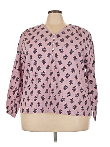 Purejill Long Sleeve Henley (view 1)