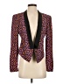 Ark & Co. 100% Polyester Print Purple Blazer Size S - photo 1
