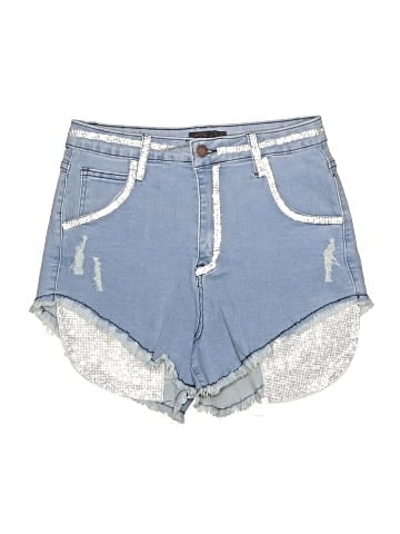 Lipstick Denim Shorts (view 1)