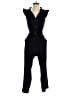 Monteau 100% Polyester Solid Black Jumpsuit Size XS - photo 1