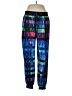 Bebe Color Block Aztec Or Tribal Print Argyle Checkered-gingham Chevron-herringbone Graphic Houndstooth Ombre Stripes Tie-dye Blue Active Pants Size L - photo 1