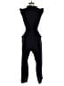 Monteau 100% Polyester Solid Black Jumpsuit Size XS - photo 2