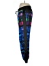 Bebe Color Block Aztec Or Tribal Print Argyle Checkered-gingham Chevron-herringbone Graphic Houndstooth Ombre Stripes Tie-dye Blue Active Pants Size L - photo 5