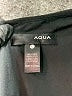Aqua 100% Polyester Solid Black Casual Dress Size L - photo 7