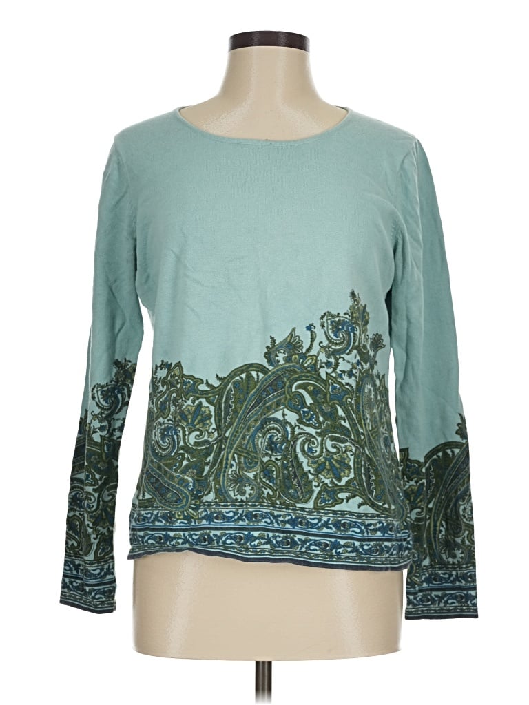 Pre-owned Talbots Outlet Pullover Sweater In Teal