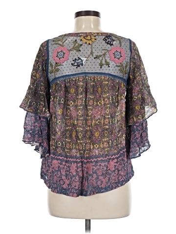 Anthropologie 3/4 Sleeve Blouse (view 2)