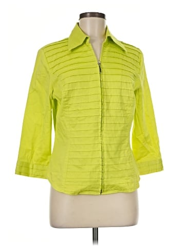 MULTIPLES 3/4 Sleeve Button-Down Shirt (view 1)