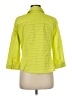 MULTIPLES Green 3/4 Sleeve Button-Down Shirt Size M (estimated) - photo 2