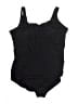 Lands' End Solid Black One Piece Swimsuit Size 20W - photo 1