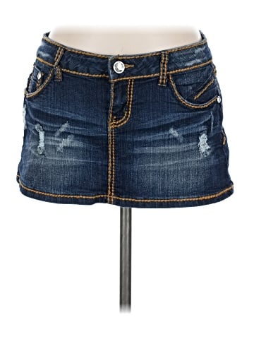Almost Famous Denim Skirt (view 1)