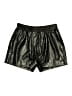 Alexander Wang 100% Lambskin Metallic Gold Black Shorts Size 6 - photo 1