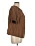 Mersea Brown Short Sleeve Blouse Size M - photo 4