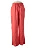 Calligraphie Red Linen Pants Size M - photo 1