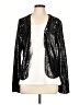 Just Fab 100% Polyester Silver Cardigan Size L - photo 1