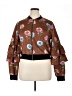 Jealous Tomato Floral Brown Jacket Size XL - photo 1