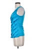 BCX Blue Sleeveless Top Size S - photo 5