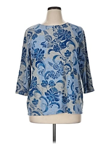 Weekends by Chico's 3/4 Sleeve T-Shirt (view 1)