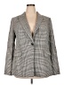 Lane Bryant Houndstooth Gray Blazer Size 18 - photo 1