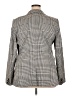 Lane Bryant Houndstooth Gray Blazer Size 18 - photo 2