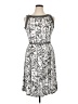Perceptions Graphic Silver Cocktail Dress Size XL Petite - photo 1