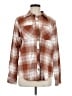 Natural Reflections Plaid Brown Long Sleeve Button-Down Shirt Size M - photo 1