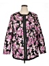 Dennis by Dennis Basso 100% Polyester Floral Purple Jacket Size 1X - photo 1