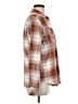 Natural Reflections Plaid Brown Long Sleeve Button-Down Shirt Size M - photo 4