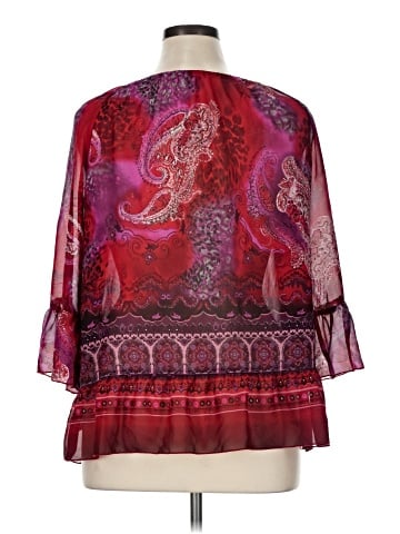 NY Collection 3/4 Sleeve Blouse (view 2)