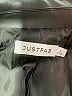Just Fab 100% Polyurethane Solid Black Coat Size L - photo 6