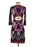 Ali Ro Aztec Or Tribal Print Floral Brown Purple Cocktail Dress Size 0 - photo 2