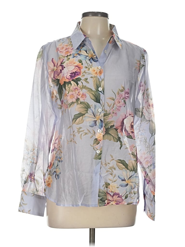 Pre-owned Bailey44 Long Sleeve Blouse In Blue
