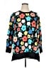 Lularoe Floral White Black Pullover Sweater Size XL - photo 1