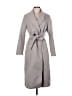 DKNY 100% Polyester Gray Trenchcoat Size M (petite) - photo 1