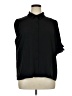 CeCe Black Short Sleeve Blouse Size XL - photo 1