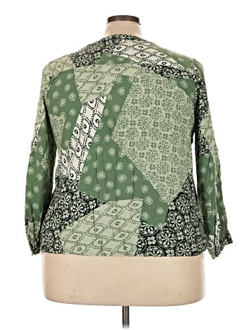 D&Co. 3/4 Sleeve Button-Down Shirt (view 2)