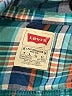 Levi's Plaid Teal Short Sleeve Button-Down Shirt Size 7 - photo 3