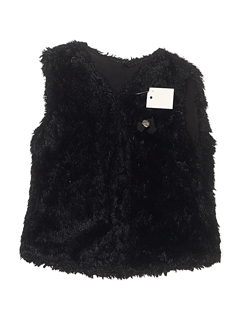 Assorted Brands Kids' Faux Fur Vest In Black