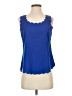 Mine 100% Polyester Blue Sleeveless Top Size S - photo 1