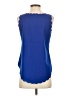 Mine 100% Polyester Blue Sleeveless Top Size S - photo 2