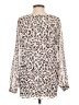 CAbi 100% Polyester Animal Print Ivory Long Sleeve Blouse Size S - photo 2