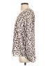 CAbi 100% Polyester Animal Print Ivory Long Sleeve Blouse Size S - photo 5