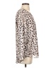 CAbi 100% Polyester Animal Print Ivory Long Sleeve Blouse Size S - photo 4