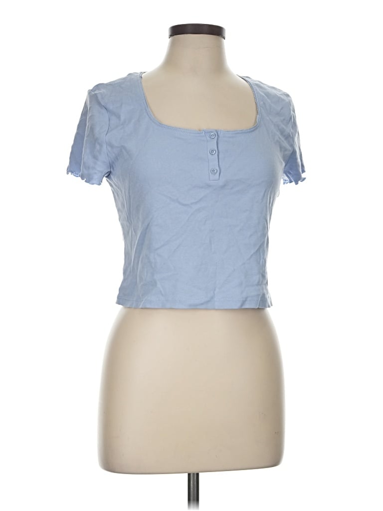 Pre-owned Primark Short Sleeve T-shirt In Blue