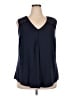 Daniel Rainn Blue Sleeveless Blouse Size 2X - photo 1