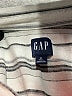 Gap Stripes Ivory Short Sleeve Blouse Size XL (tall) - photo 7