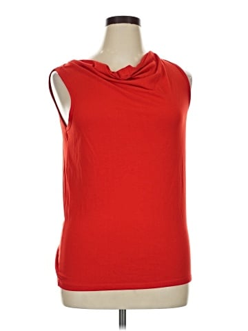 August Silk Sleeveless T-Shirt (view 1)